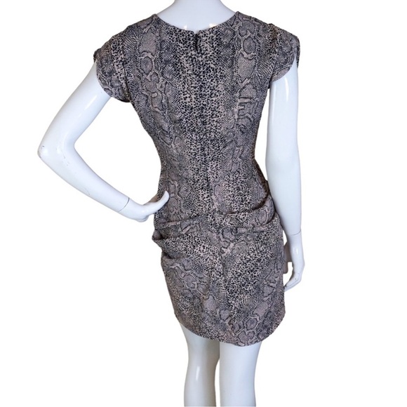 Guess Snakeskin Print Tulip Hem Dress - Picture 7 of 14